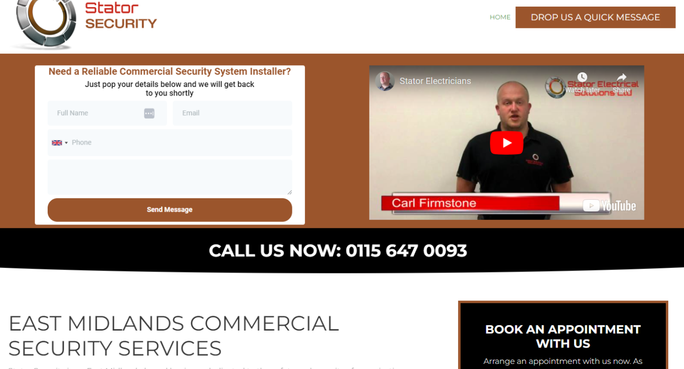Security installer in Nottingham, Derby and Mansfield